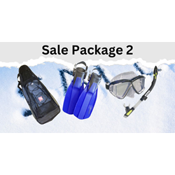 Sale Package 2 - Mask, Snorkel, Fins & Bag